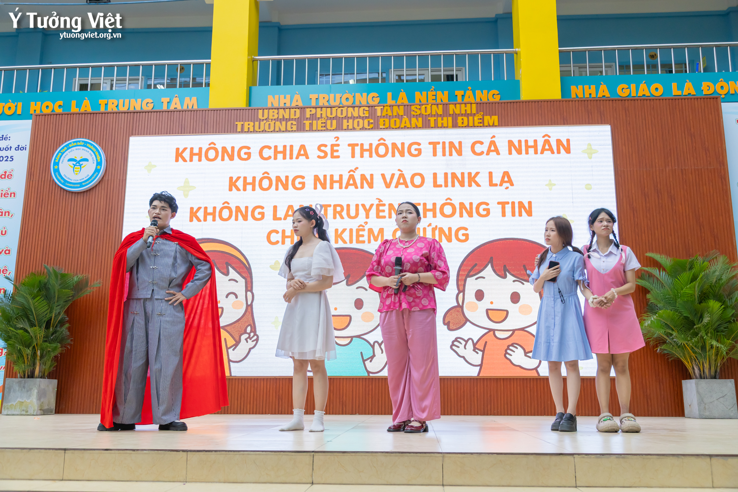 Đồng hành cùng Trường TH Đoàn Thị Điểm hưởng ứng chiến dịch “Chống bắt cóc trực tuyến”