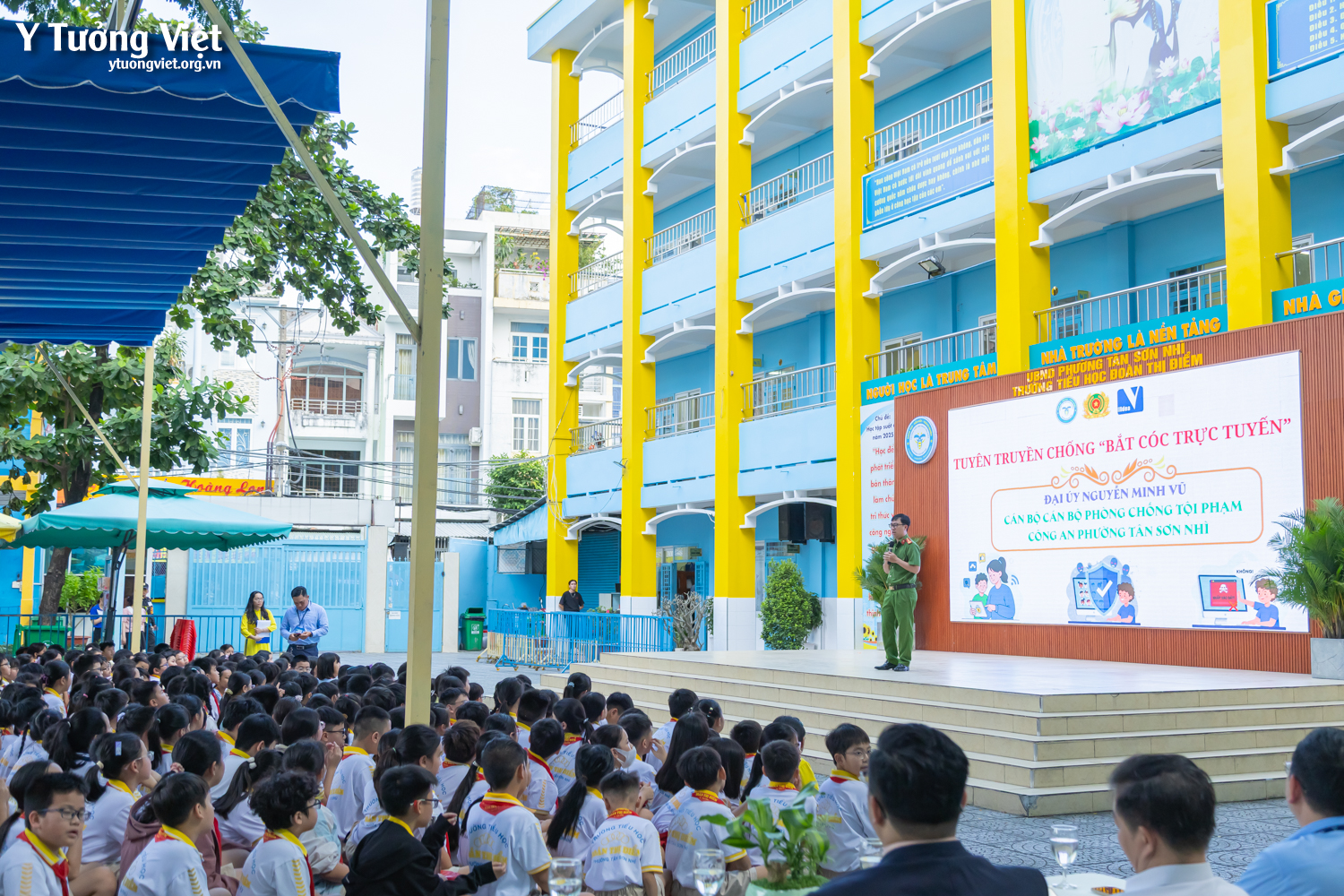 Đồng hành cùng Trường TH Đoàn Thị Điểm hưởng ứng chiến dịch “Chống bắt cóc trực tuyến”