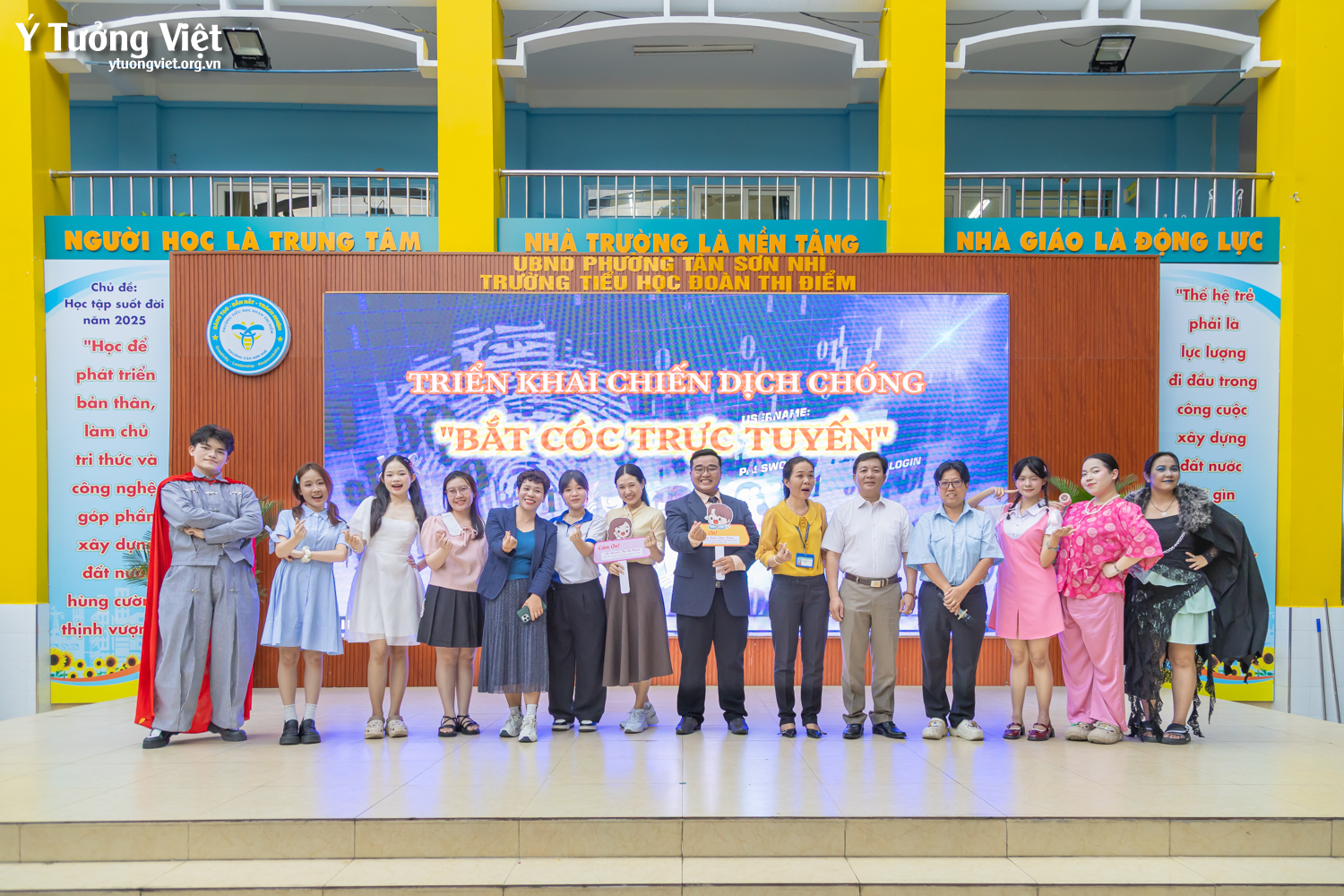 Đồng hành cùng Trường TH Đoàn Thị Điểm hưởng ứng chiến dịch “Chống bắt cóc trực tuyến”