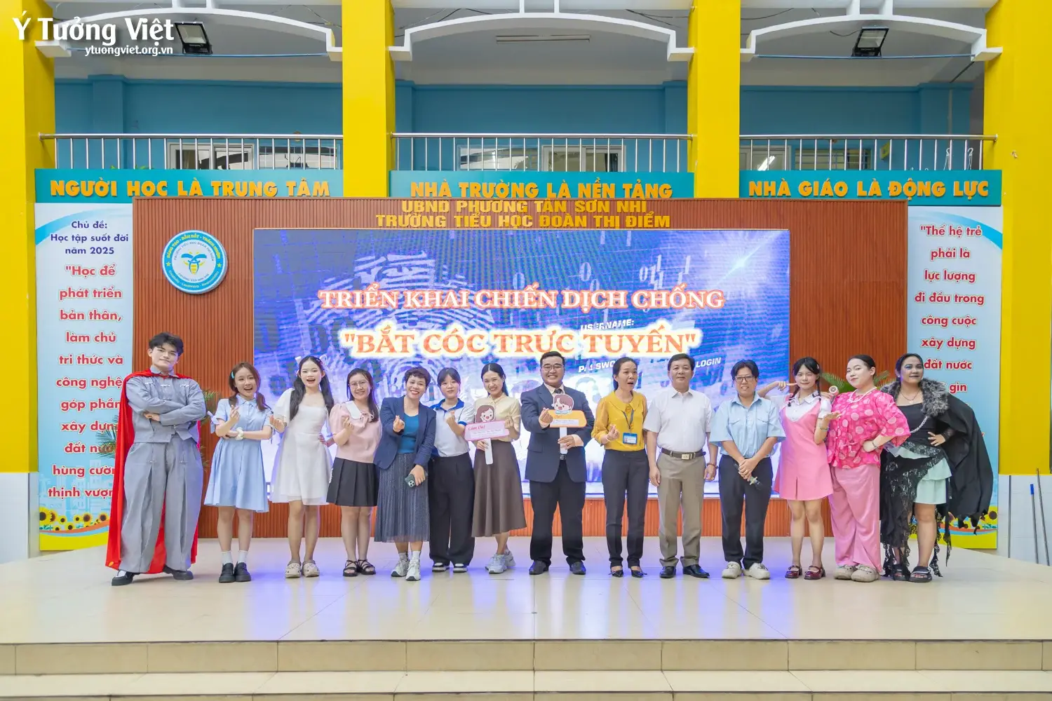 Đồng hành cùng Trường TH Đoàn Thị Điểm hưởng ứng chiến dịch “Chống bắt cóc trực tuyến”