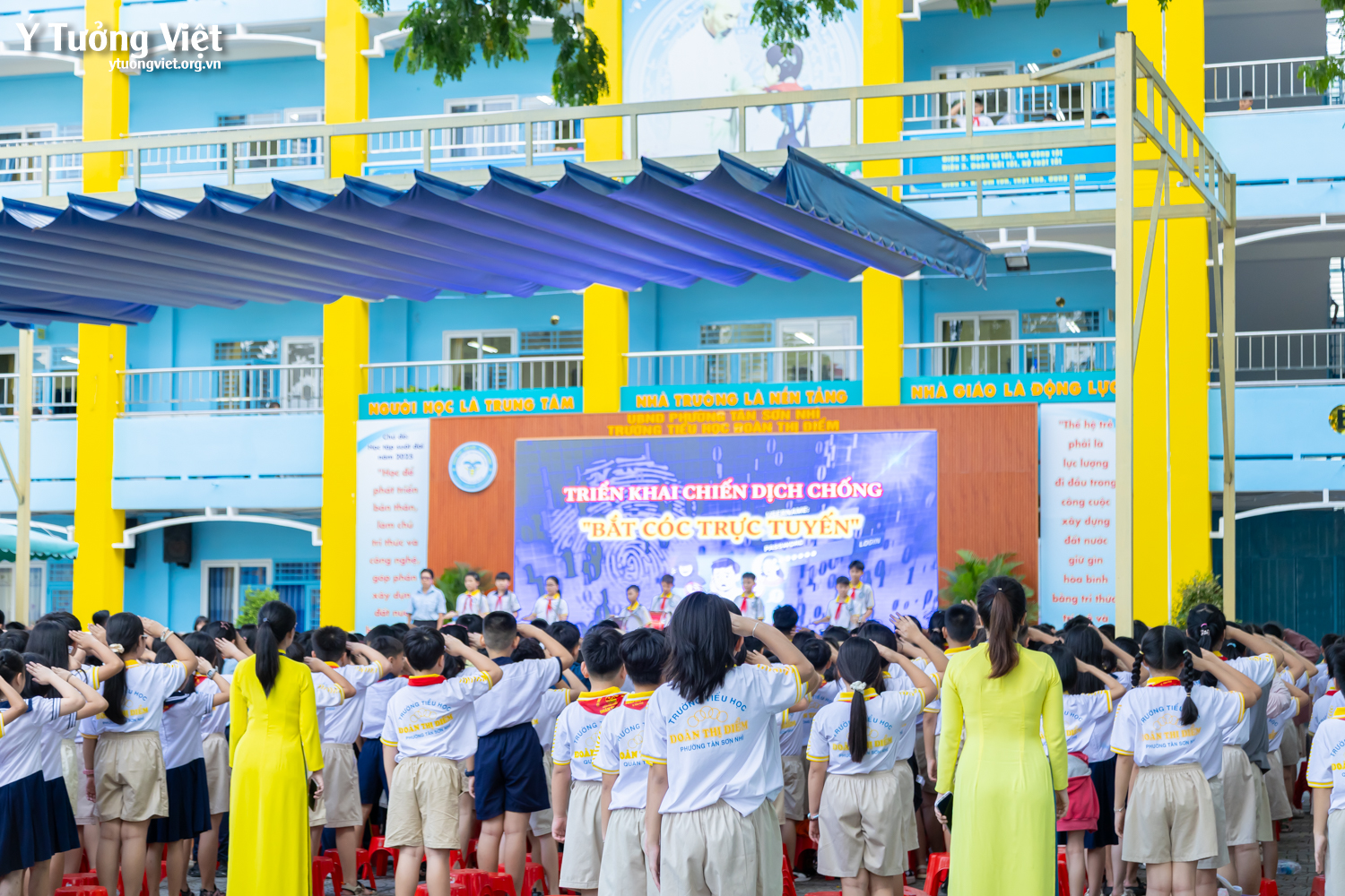 Đồng hành cùng Trường TH Đoàn Thị Điểm hưởng ứng chiến dịch “Chống bắt cóc trực tuyến”