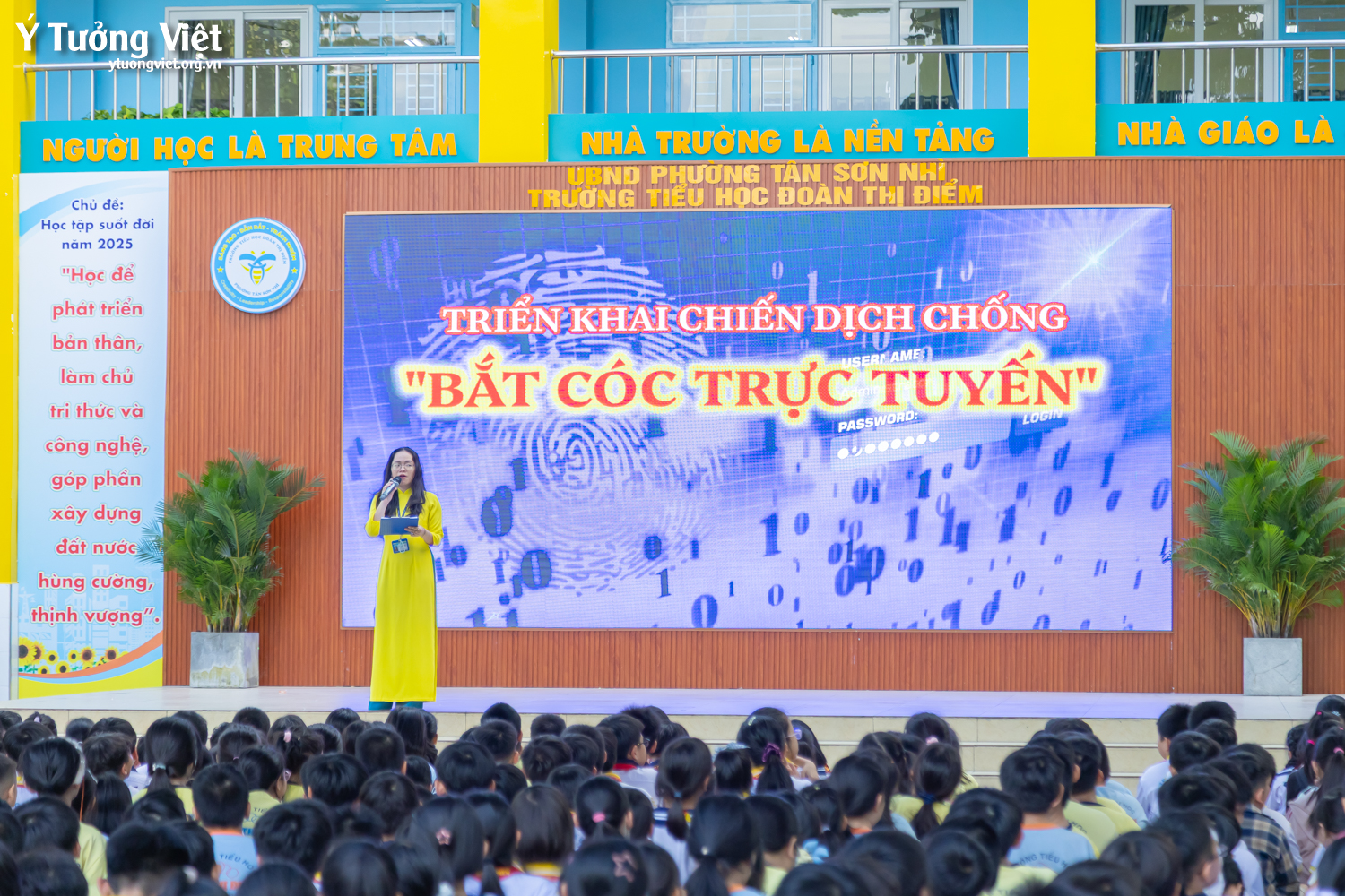 Đồng hành cùng Trường TH Đoàn Thị Điểm hưởng ứng chiến dịch “Chống bắt cóc trực tuyến”