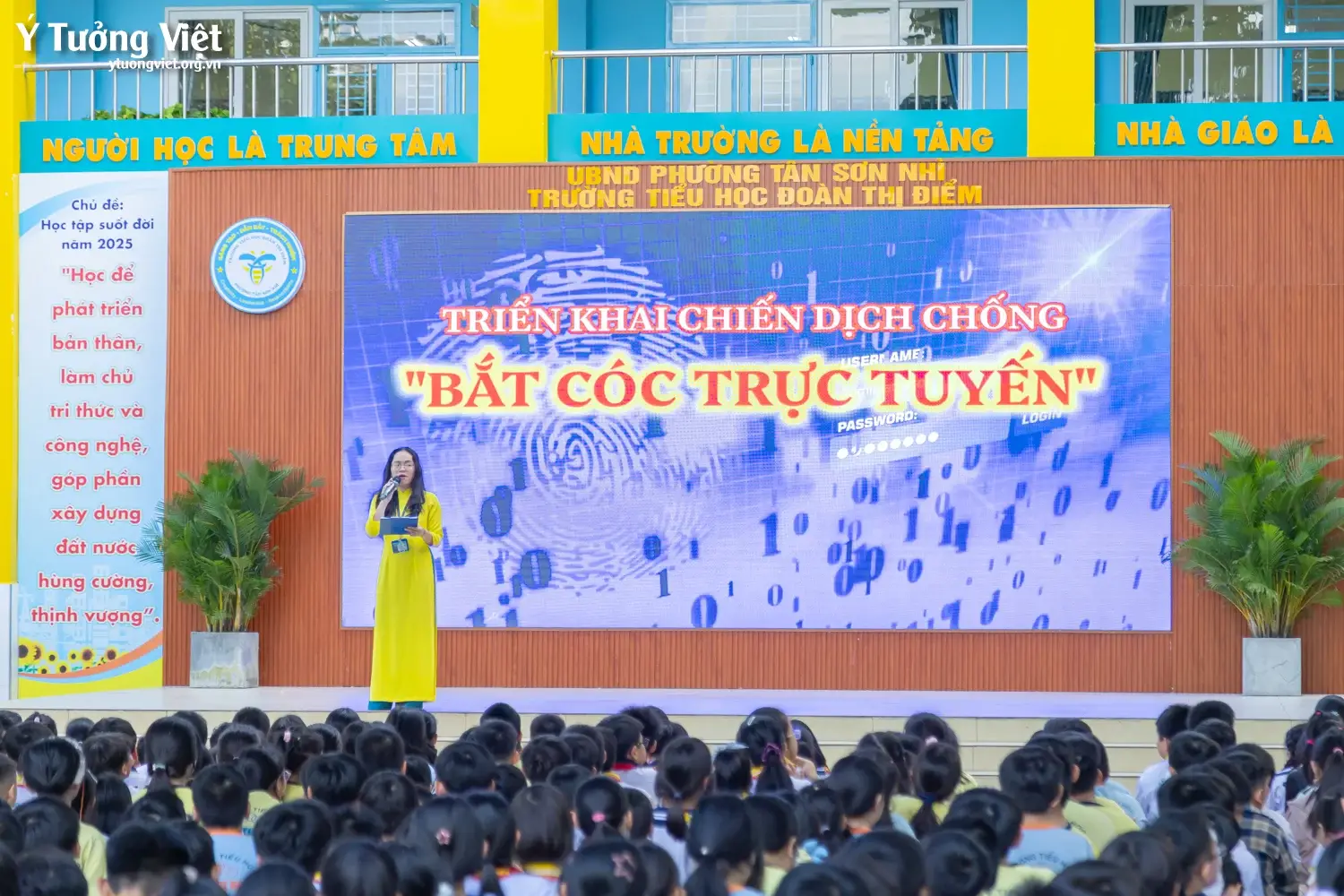 Đồng hành cùng Trường TH Đoàn Thị Điểm hưởng ứng chiến dịch “Chống bắt cóc trực tuyến”