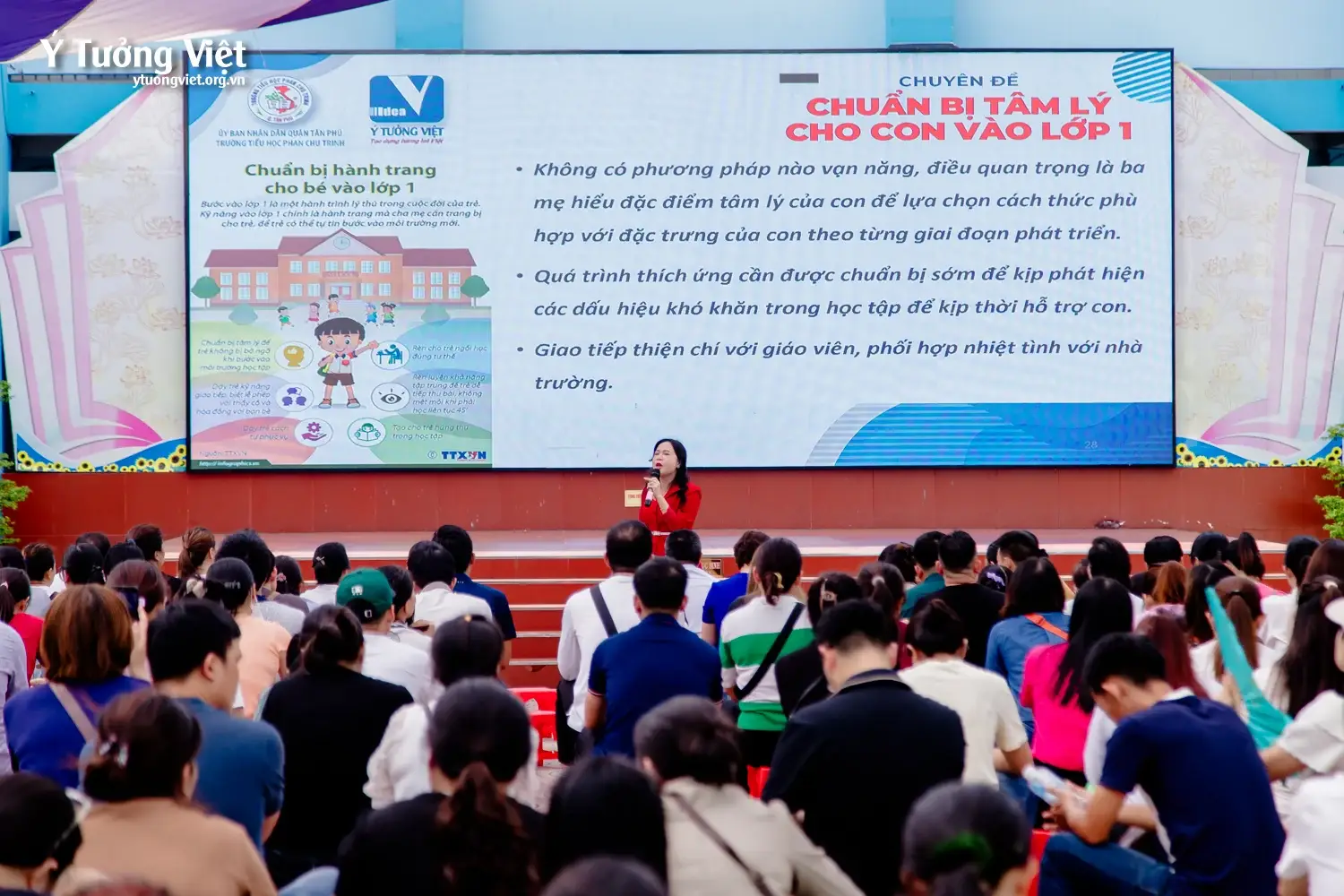 Đồng hành cùng con vào lớp 1: San sẻ nỗi lo cùng phụ huynh TH Phan Chu Trinh