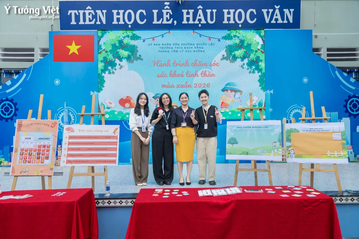 Hành trình chăm sóc sức khỏe tinh thần mùa xuân 2026 ở THCS Bạch Đằng – F5 tinh thần, nhẹ lòng đón Tết