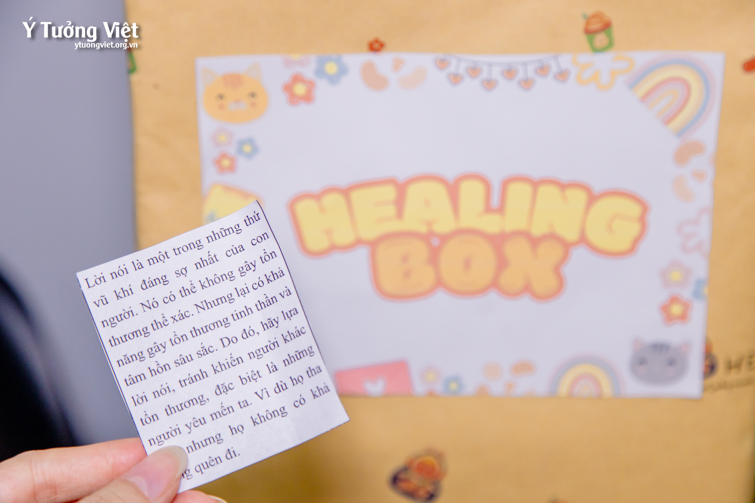 “Healing box” – Bí mật về chiếc hộp chữa lành ở Phòng Tâm lý Trường THCS Nguyễn Huệ