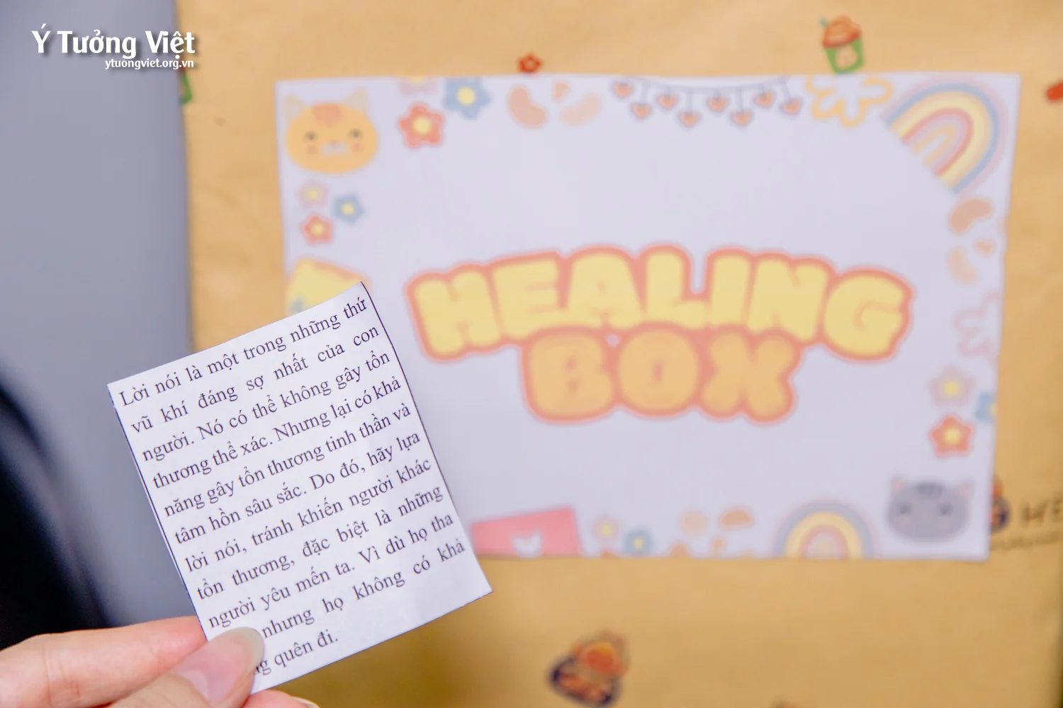“Healing box” – Bí mật về chiếc hộp chữa lành ở Phòng Tâm lý Trường THCS Nguyễn Huệ