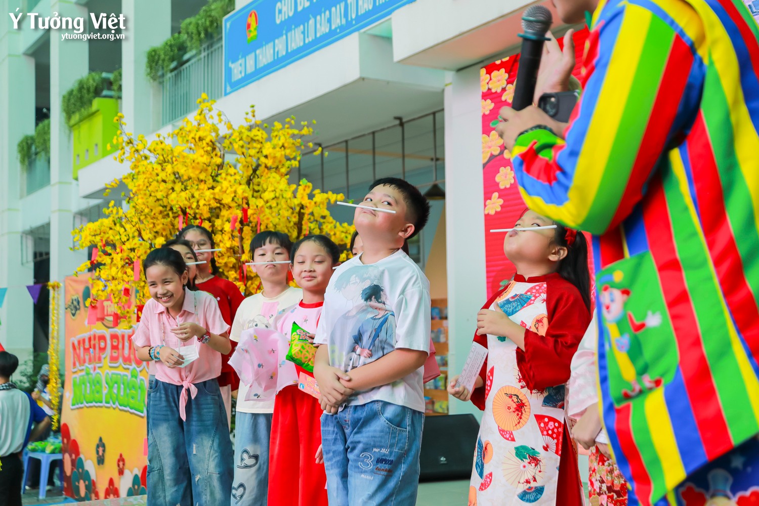 Khép lại hành trình của Tết vạn điều may, sắc xuân còn mãi trong lòng các bạn nhỏ Trường TH Tân Hương
