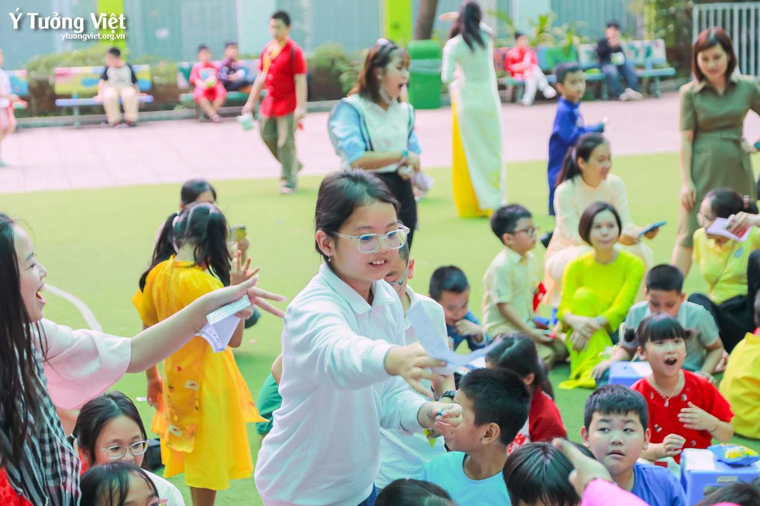 Khép lại hành trình của Tết vạn điều may, sắc xuân còn mãi trong lòng các bạn nhỏ Trường TH Tân Hương