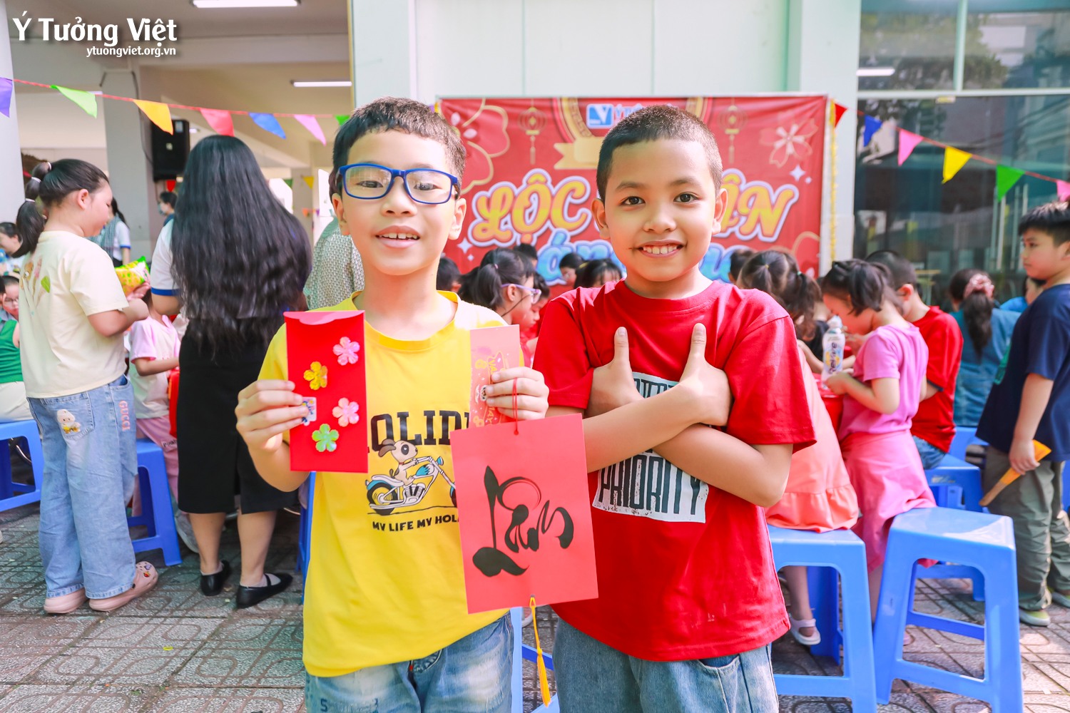 Khép lại hành trình của Tết vạn điều may, sắc xuân còn mãi trong lòng các bạn nhỏ Trường TH Tân Hương