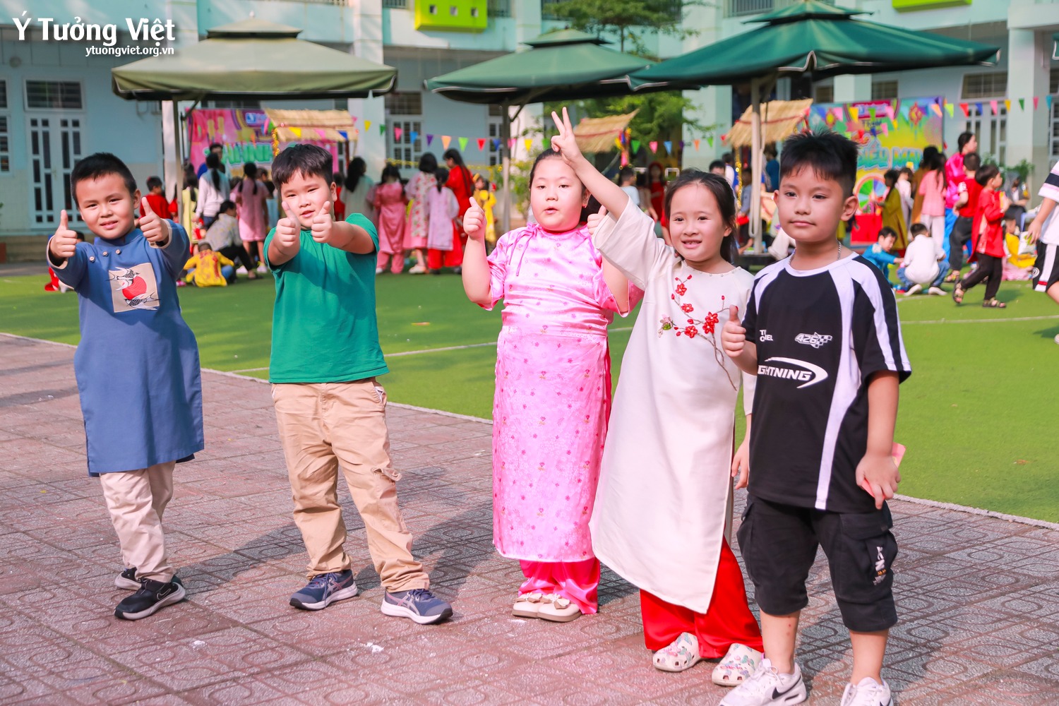 Khép lại hành trình của Tết vạn điều may, sắc xuân còn mãi trong lòng các bạn nhỏ Trường TH Tân Hương