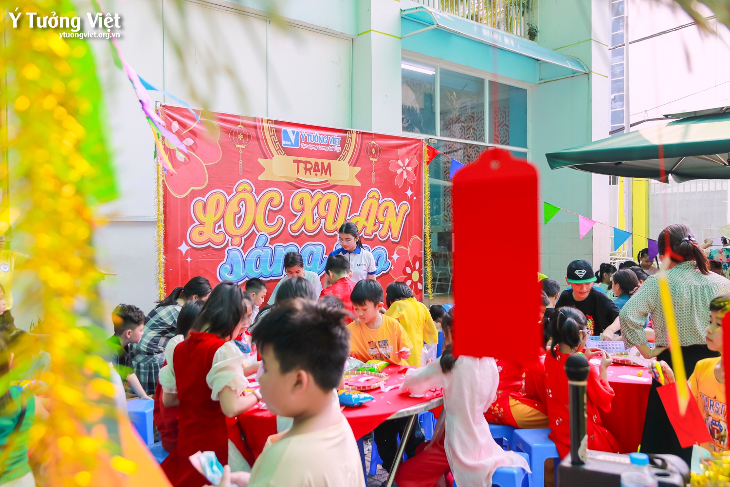 Khép lại hành trình của Tết vạn điều may, sắc xuân còn mãi trong lòng các bạn nhỏ Trường TH Tân Hương