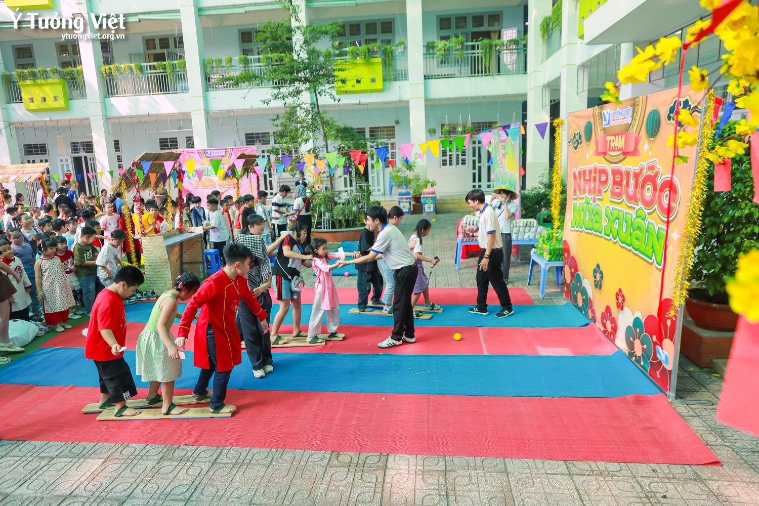 Khép lại hành trình của Tết vạn điều may, sắc xuân còn mãi trong lòng các bạn nhỏ Trường TH Tân Hương