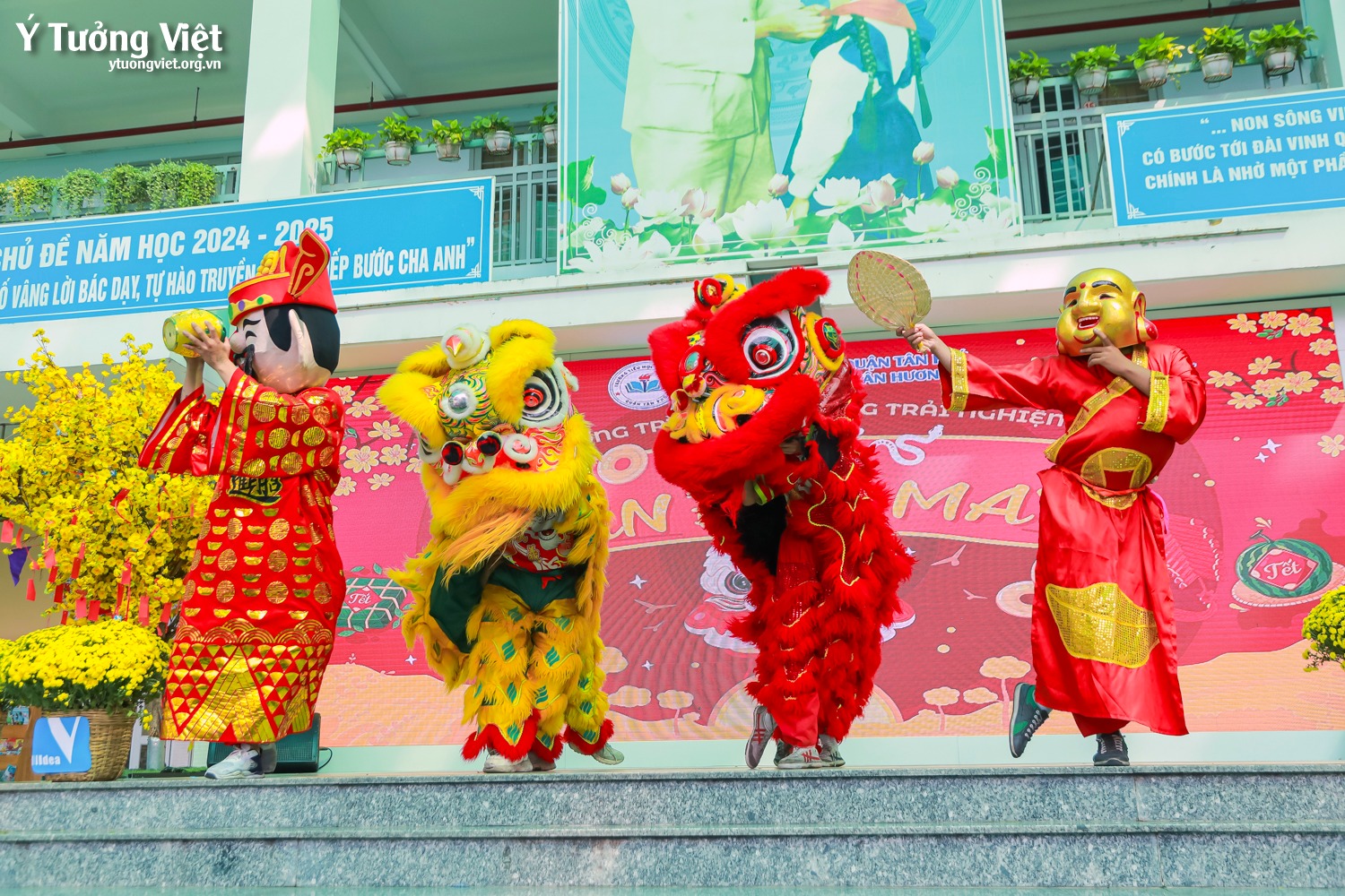 Khép lại hành trình của Tết vạn điều may, sắc xuân còn mãi trong lòng các bạn nhỏ Trường TH Tân Hương