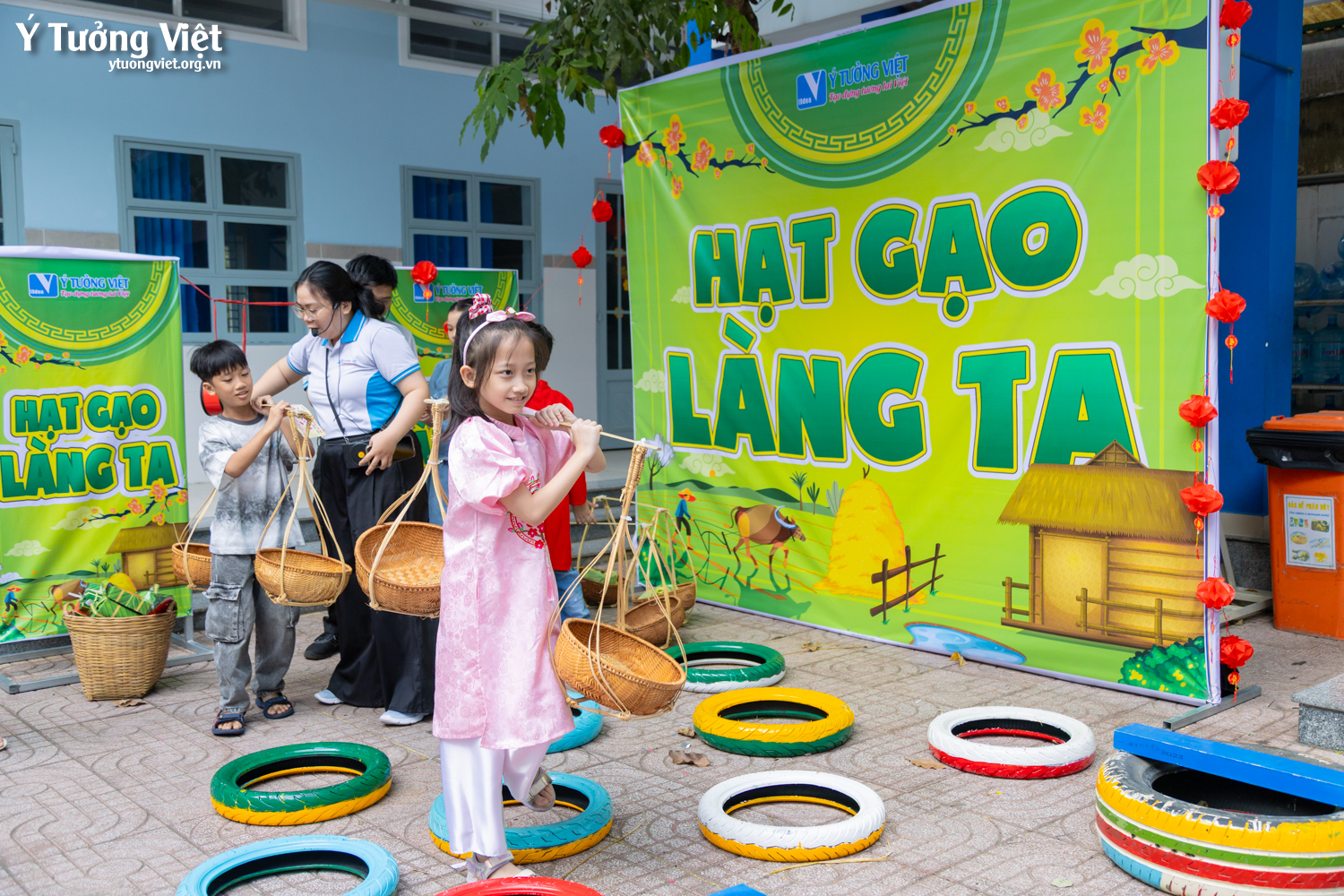 Khi văn hóa truyền thống trở thành trải nghiệm sống động trong trường học với mô hình ngày hội, sân chơi