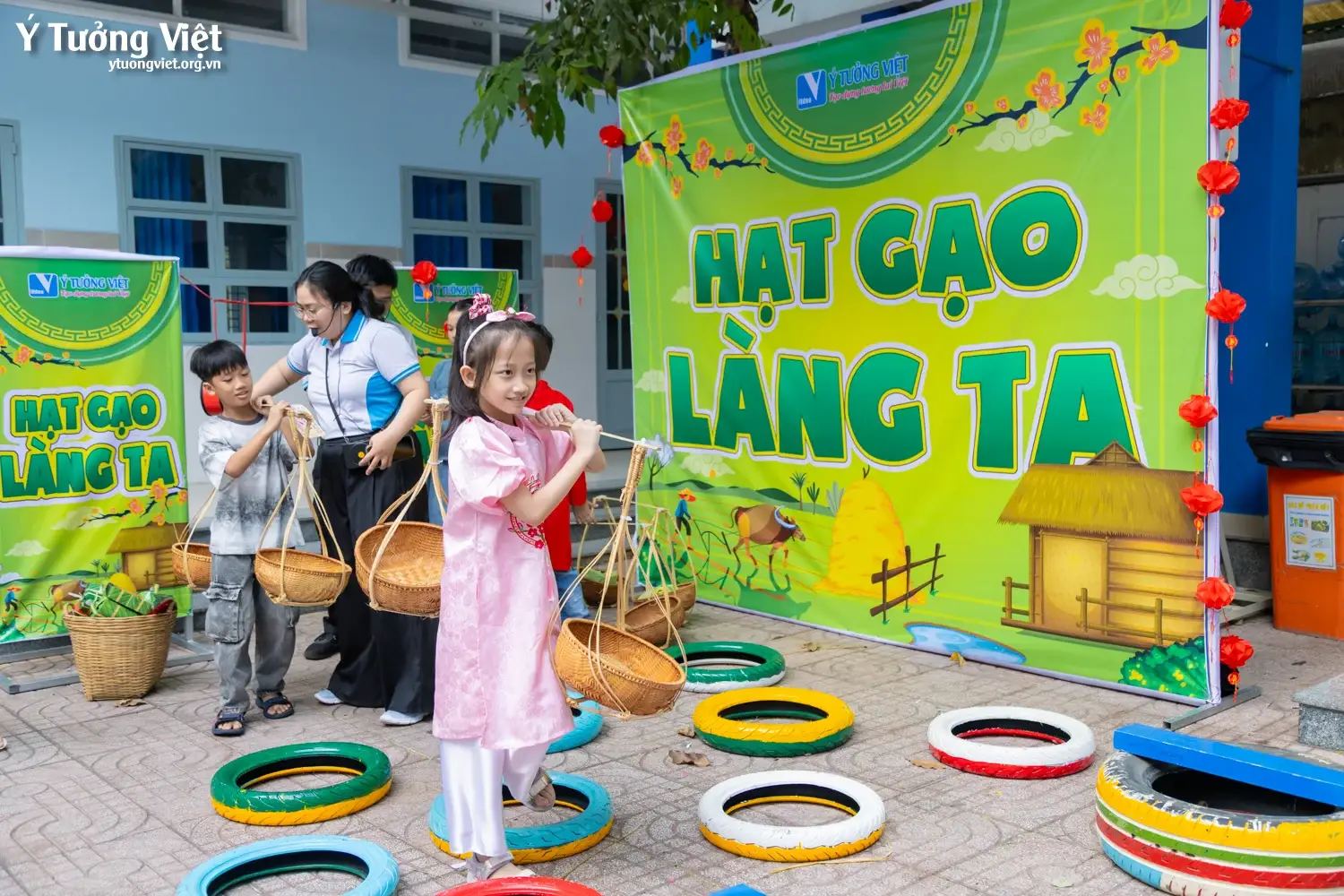 Khi văn hóa truyền thống trở thành trải nghiệm sống động trong trường học với mô hình ngày hội, sân chơi
