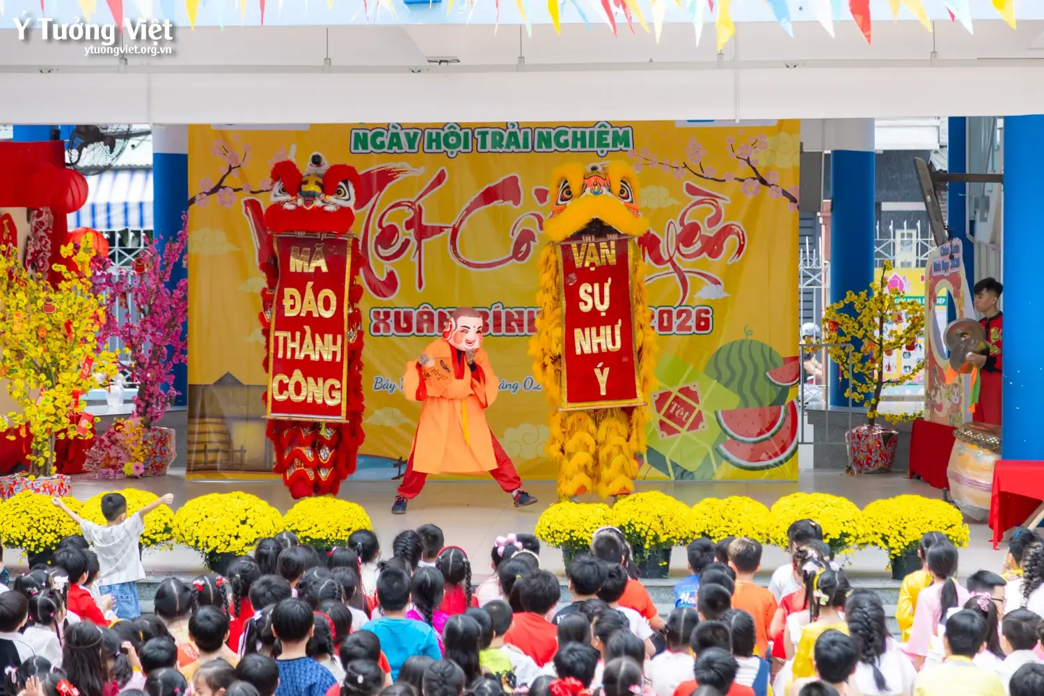 Khi văn hóa truyền thống trở thành trải nghiệm sống động trong trường học với mô hình ngày hội, sân chơi