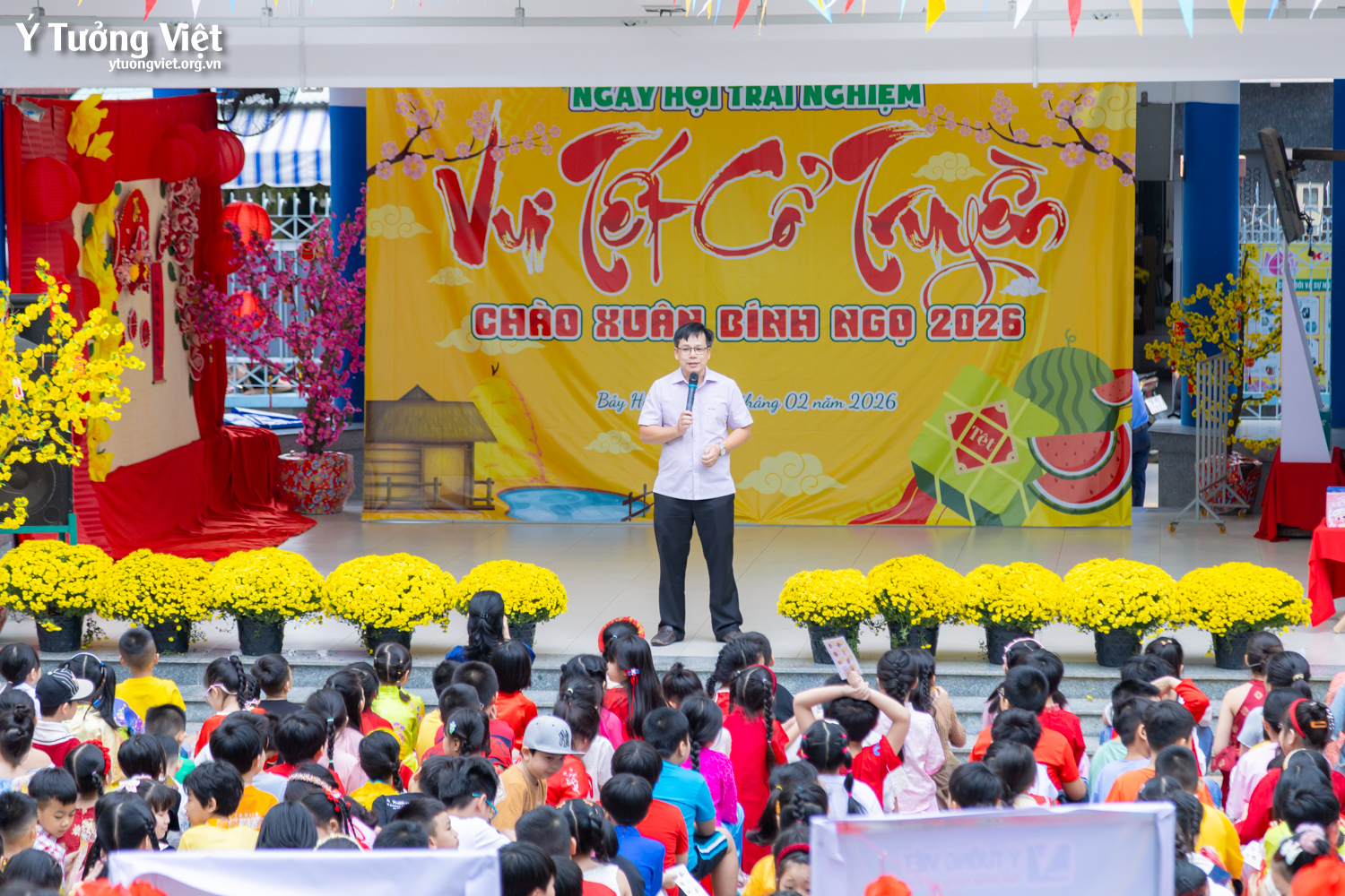 Khi văn hóa truyền thống trở thành trải nghiệm sống động trong trường học với mô hình ngày hội, sân chơi