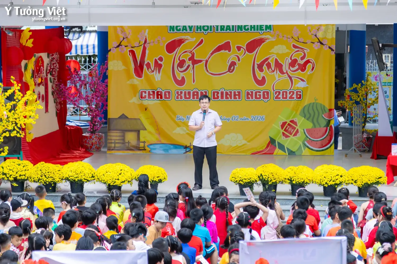 Khi văn hóa truyền thống trở thành trải nghiệm sống động trong trường học với mô hình ngày hội, sân chơi
