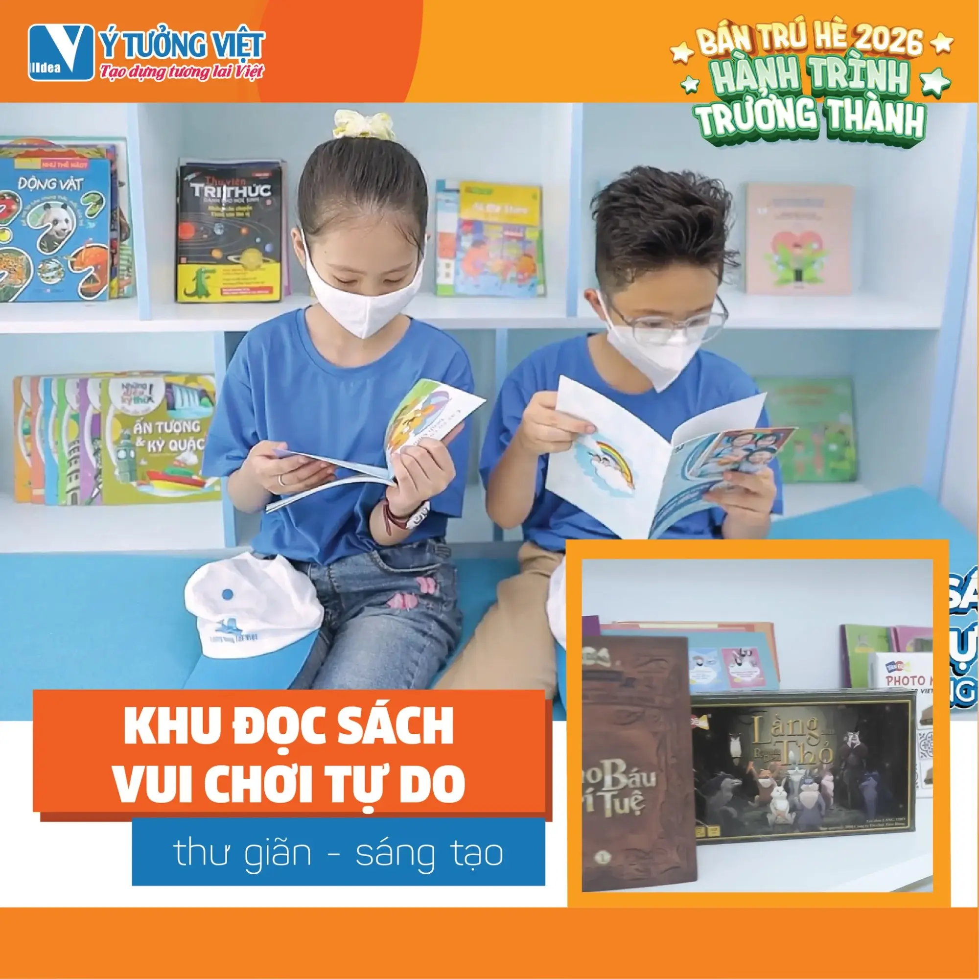 Khóa học bán trú hè 2026 tại Ý Tưởng Việt Tân Phú: Con học gì, chơi đâu suốt 8 tiếng?