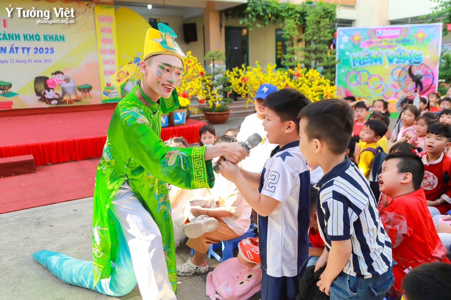 Kịch tuổi thơ “Rồng rắn lên mây, chung tay đón Tết” ở TH Hiệp Tân – Khi những giá trị truyền thống sẽ luôn song hành với hiện tại