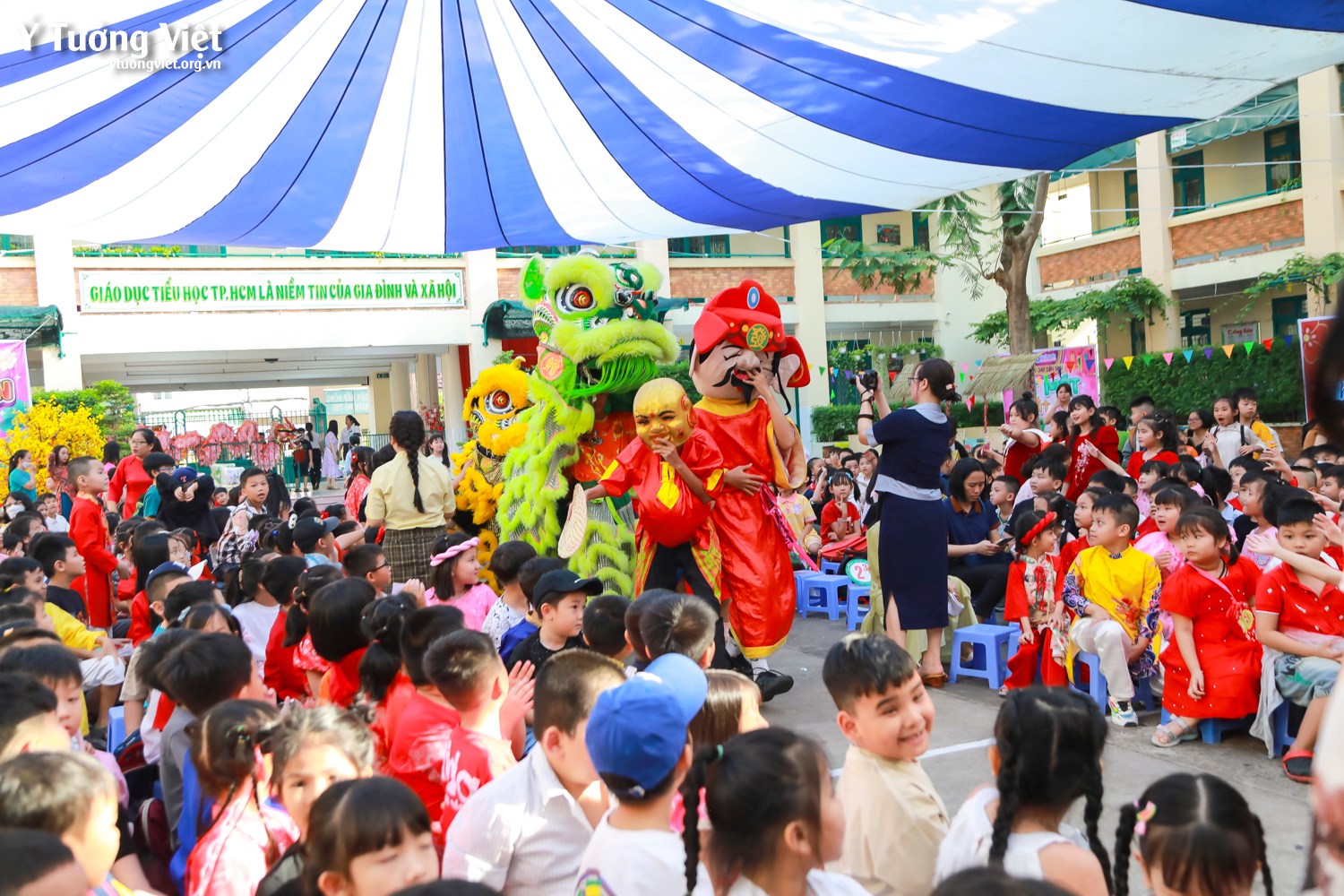 Kịch tuổi thơ “Rồng rắn lên mây, chung tay đón Tết” ở TH Hiệp Tân – Khi những giá trị truyền thống sẽ luôn song hành với hiện tại