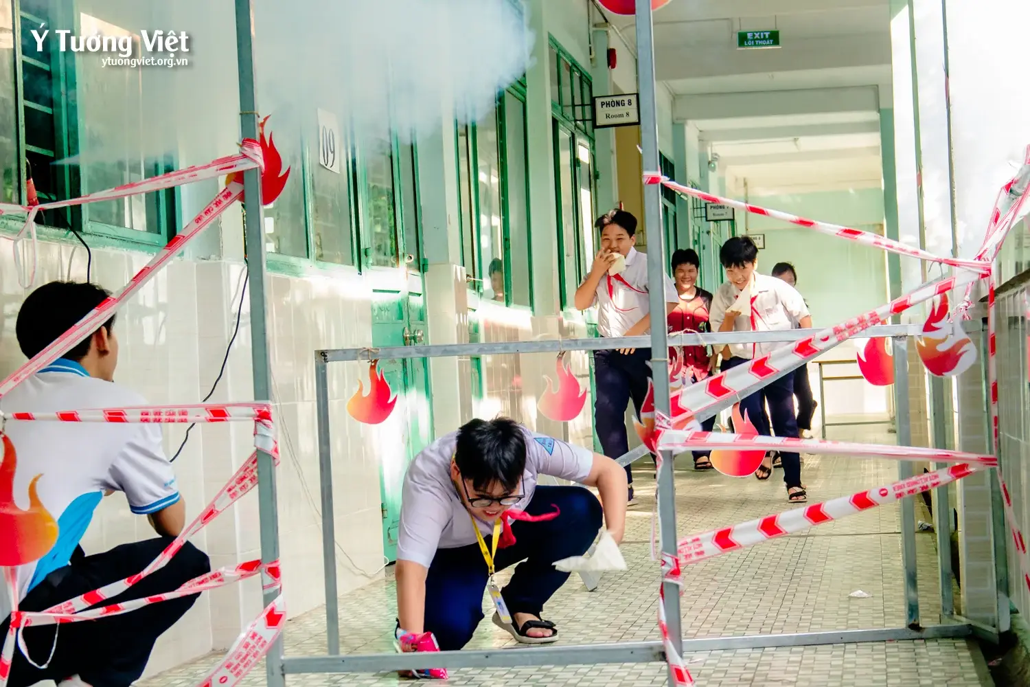 Mang “Kỹ năng Thoát hiểm trong hỏa hoạn” đến cùng các bạn học sinh trường THCS Tùng Thiện Vương