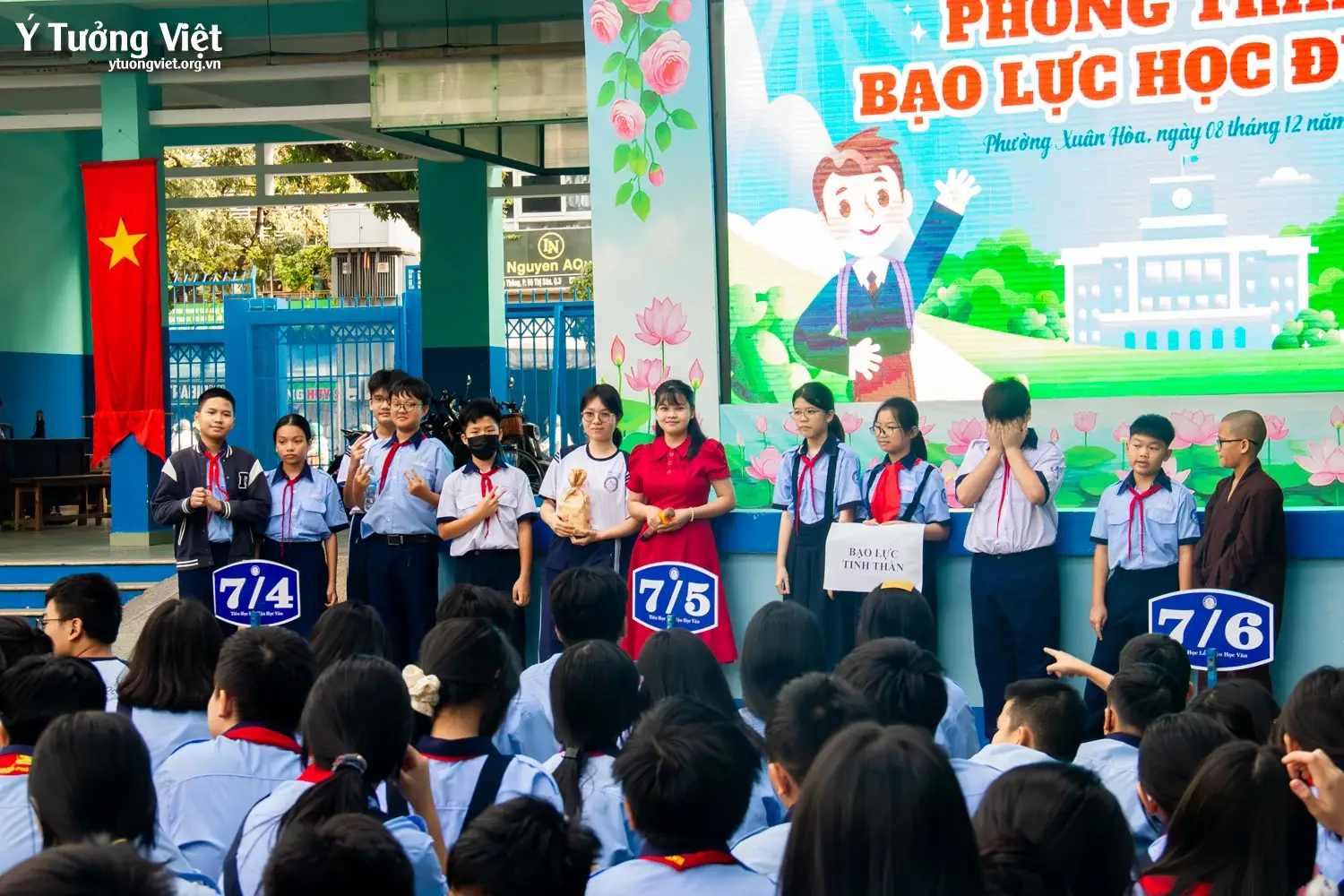 Mang thông điệp phòng tránh bạo lực học đường đến cùng Trường THCS Lê Lợi