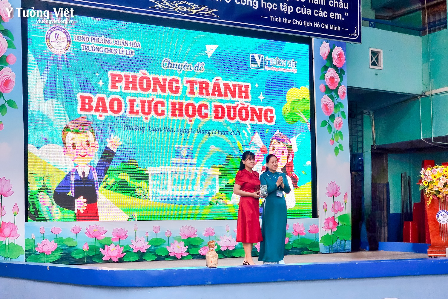 Mang thông điệp phòng tránh bạo lực học đường đến cùng Trường THCS Lê Lợi