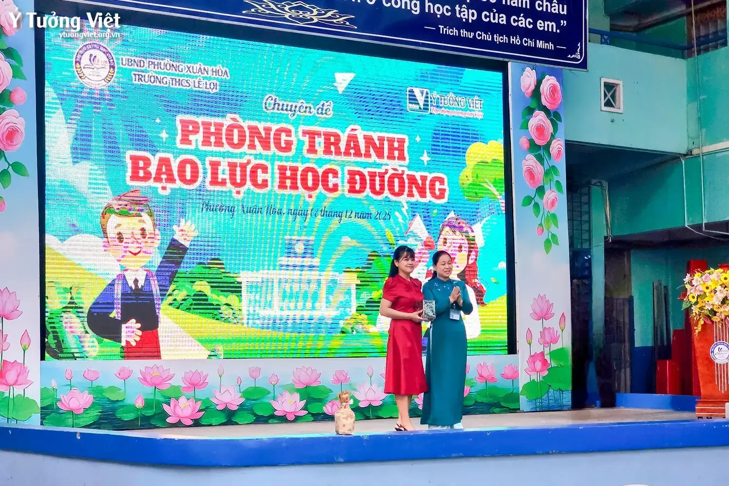 Mang thông điệp phòng tránh bạo lực học đường đến cùng Trường THCS Lê Lợi