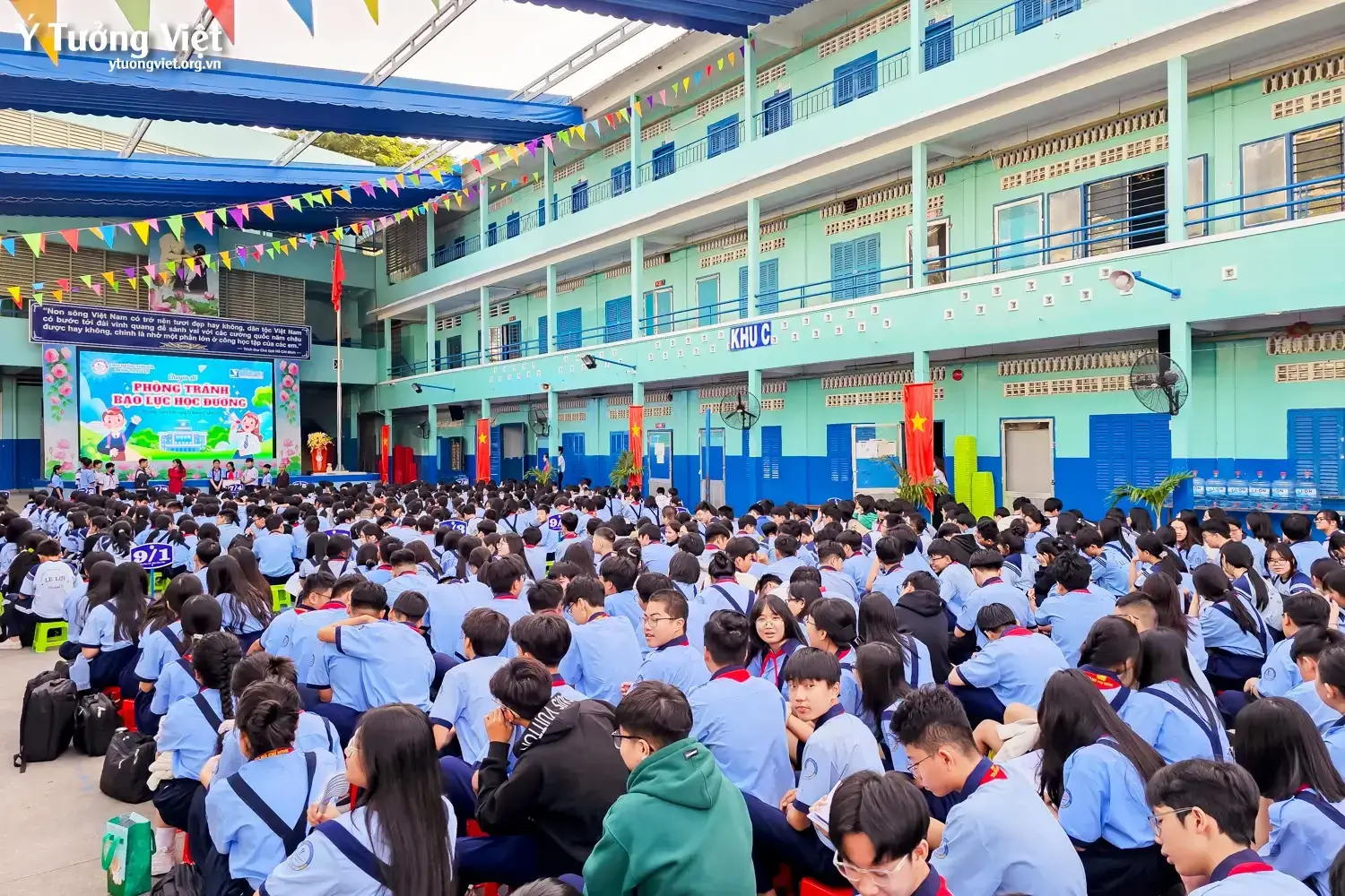 Mang thông điệp phòng tránh bạo lực học đường đến cùng Trường THCS Lê Lợi