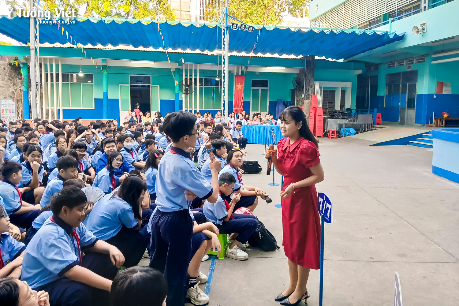 Mang thông điệp phòng tránh bạo lực học đường đến cùng Trường THCS Lê Lợi