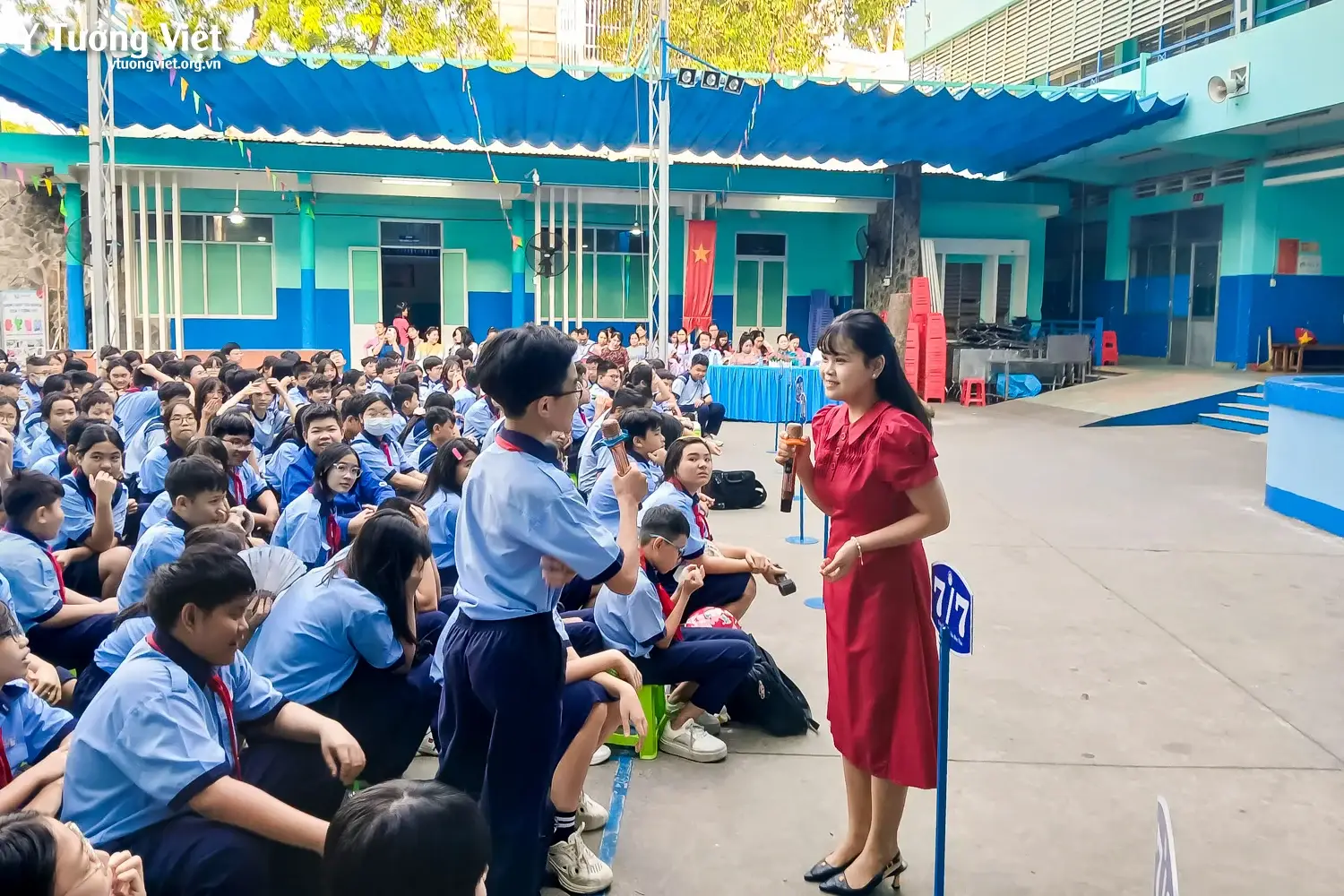 Mang thông điệp phòng tránh bạo lực học đường đến cùng Trường THCS Lê Lợi