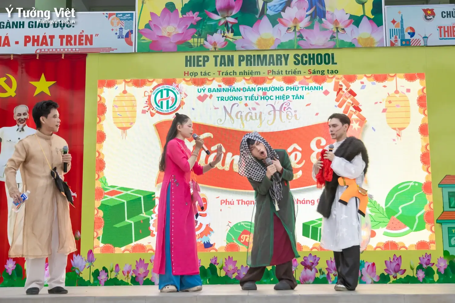 Ngày hội trải nghiệm tết cổ truyền – một trang ký ức mùa xuân đáng nhớ ở trường TH Hiệp Tân