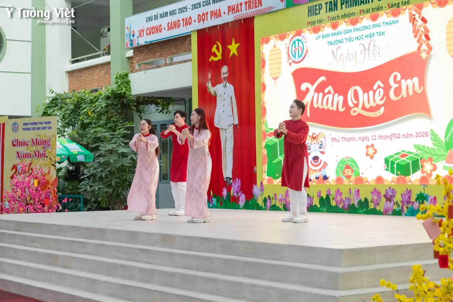 Ngày hội trải nghiệm tết cổ truyền – một trang ký ức mùa xuân đáng nhớ ở trường TH Hiệp Tân