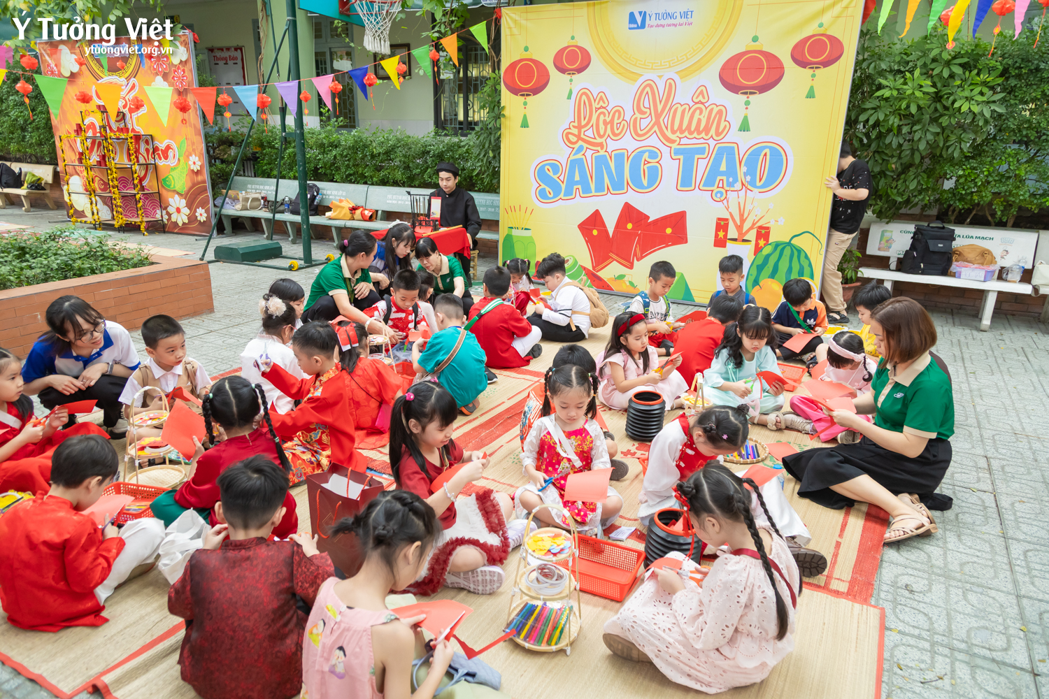 Ngày hội trải nghiệm tết cổ truyền – một trang ký ức mùa xuân đáng nhớ ở trường TH Hiệp Tân