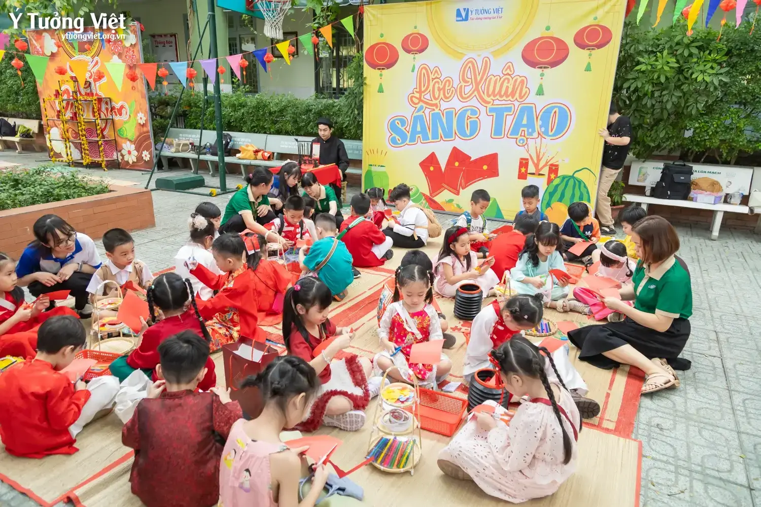 Ngày hội trải nghiệm tết cổ truyền – một trang ký ức mùa xuân đáng nhớ ở trường TH Hiệp Tân