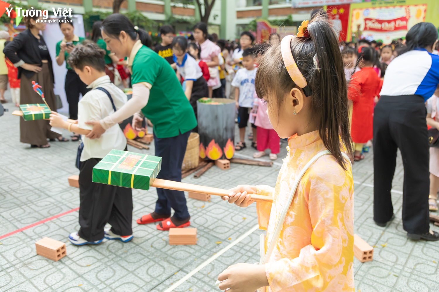 Ngày hội trải nghiệm tết cổ truyền – một trang ký ức mùa xuân đáng nhớ ở trường TH Hiệp Tân