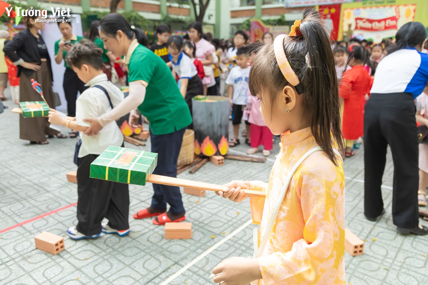 Ngày hội trải nghiệm tết cổ truyền – một trang ký ức mùa xuân đáng nhớ ở trường TH Hiệp Tân