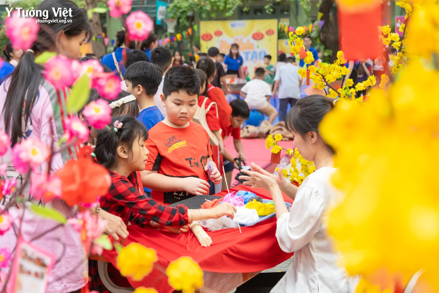 Ngày hội trải nghiệm tết cổ truyền – một trang ký ức mùa xuân đáng nhớ ở trường TH Hiệp Tân