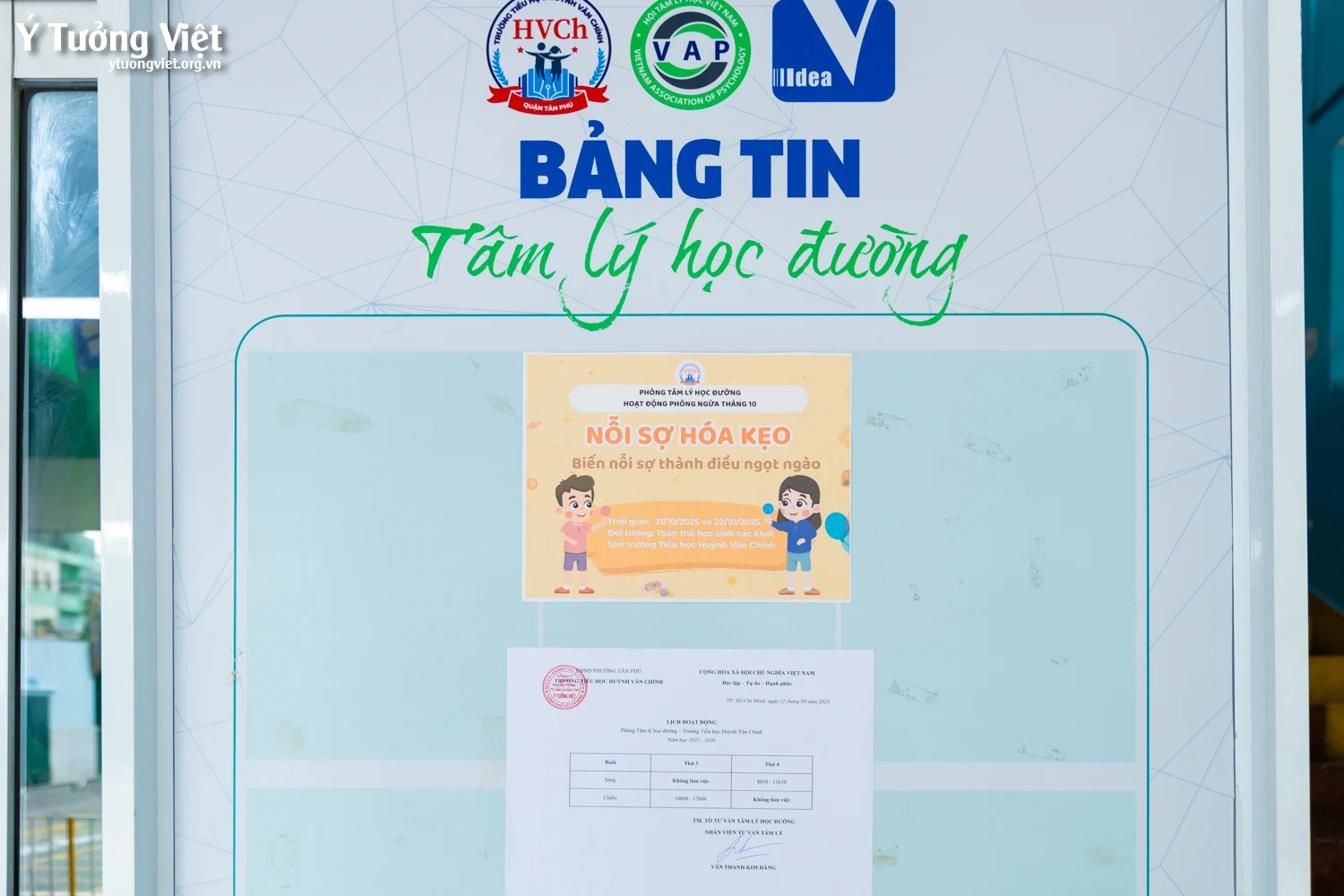 Phòng tâm lý học đường TH Huỳnh Văn Chính: Biến “nỗi sợ” thành “người bạn” đồng hành