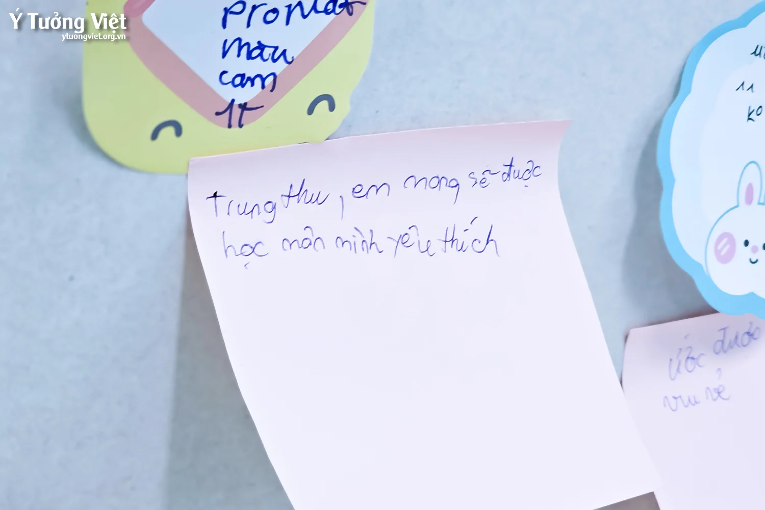 Phòng tâm lý học đường THCS Đoàn Thị Điểm: Ấm áp hoạt động “Trạm ký gửi điều ước” Trung thu