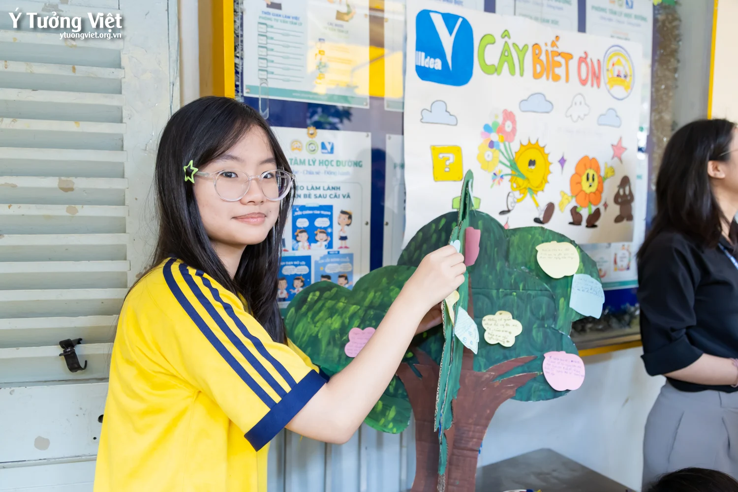 Phòng tâm lý học đường THCS Hai Bà Trưng: “Cây biết ơn” – Góc nhỏ gieo mầm yêu thương
