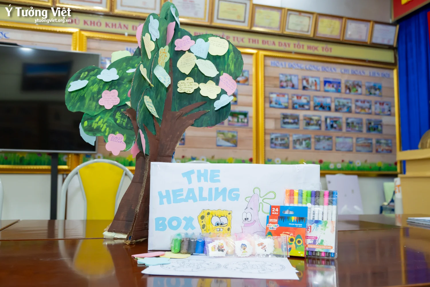 Phòng tâm lý học đường THCS Hai Bà Trưng: “Cây biết ơn” – Góc nhỏ gieo mầm yêu thương