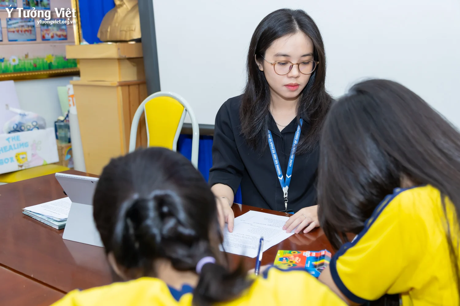 Phòng tâm lý học đường THCS Hai Bà Trưng: “Cây biết ơn” – Góc nhỏ gieo mầm yêu thương