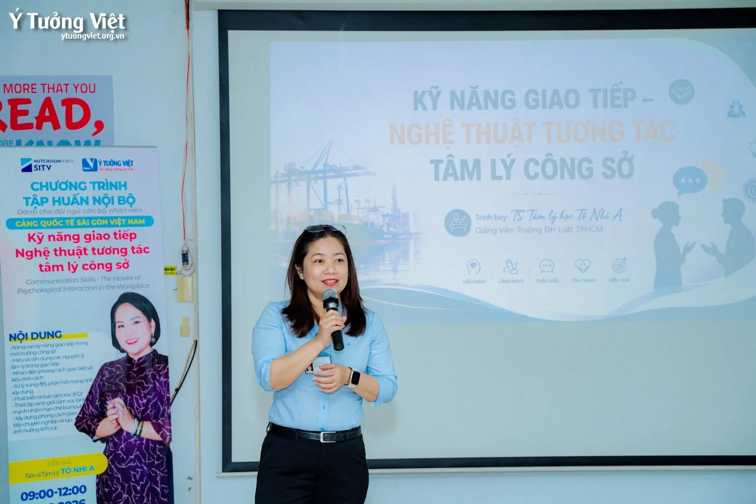 Kỹ năng giao tiếp công sở: Ý Tưởng Việt đồng hành đào tạo nội bộ tại SITV