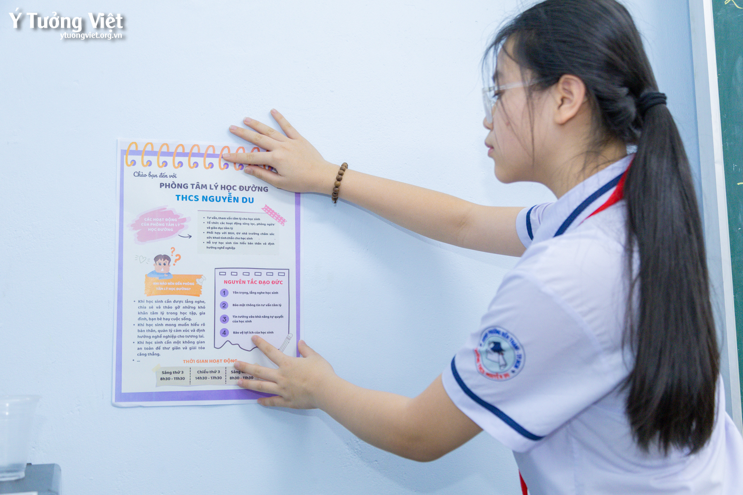 “Reset” không gian, mở lòng cảm xúc – Khám phá giao diện “mới toanh” của Phòng Tâm lý học đường Trường THCS Nguyễn Du