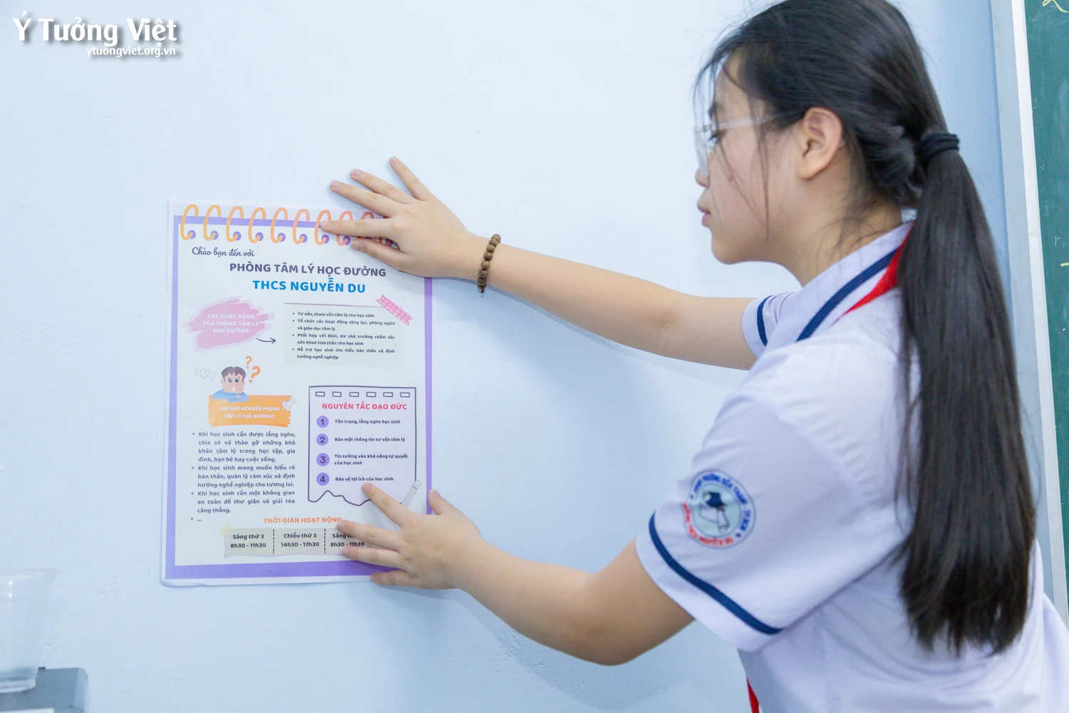 “Reset” không gian, mở lòng cảm xúc – Khám phá giao diện “mới toanh” của Phòng Tâm lý học đường Trường THCS Nguyễn Du