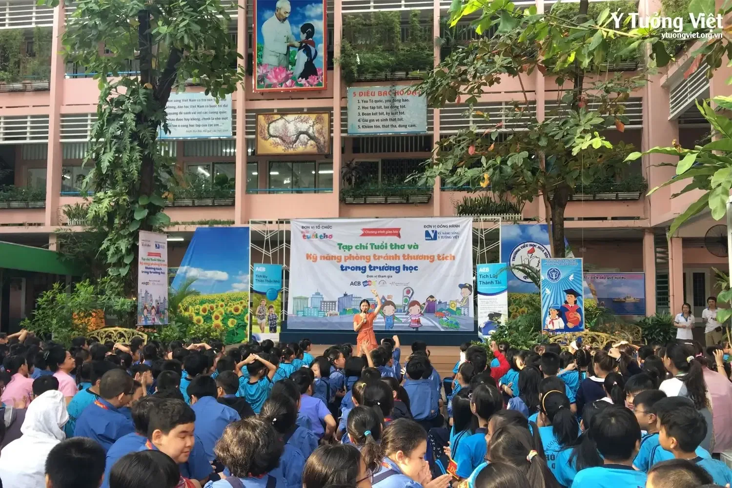 TH Hòa Bình - Kỹ năng phòng tránh thương tích trường học - Sân chơi trải nghiệm Kỹ năng sống