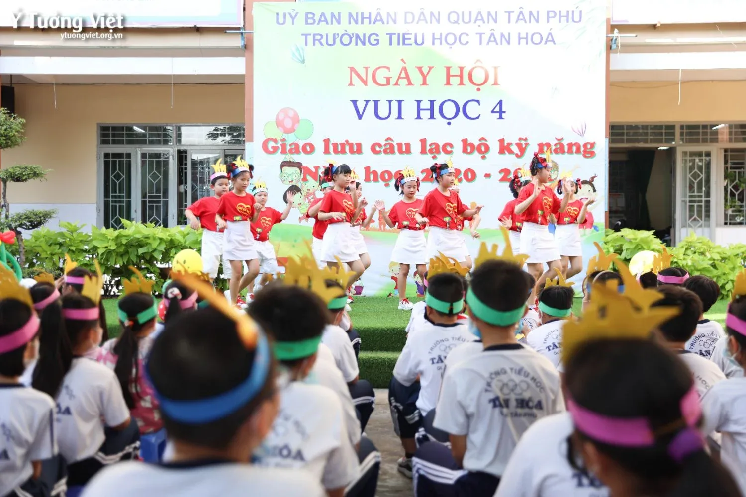 Trường TH Tân Hóa – Ngày hội vui học 4 và sân chơi trải nghiệm câu lạc bộ kĩ năng